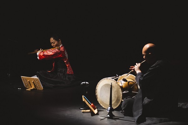요크한국의 날 축제 저녁에 진행된 ‘한국음악의 밤’에서 진행된 신라앙상블의 국악 공연