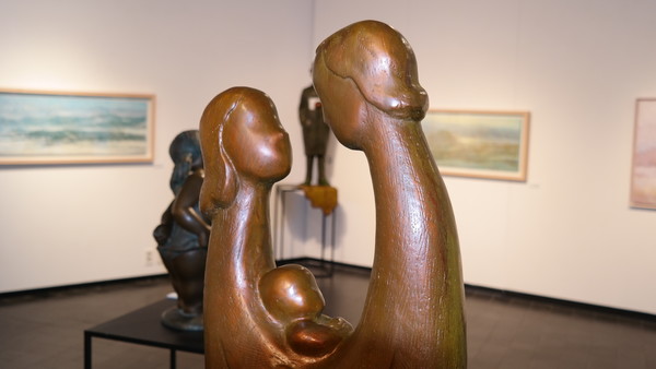 김문기 작가의 조각/ 전시장 내부 @뉴스코리아 장현아 기자