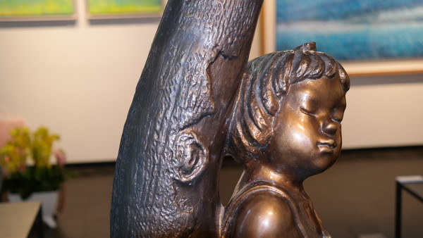 김문기 작가의 조각/ 전시장 내부 @뉴스코리아 장현아 기자