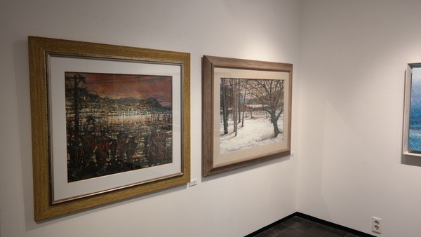 김환기 작가의 회화/ 전시장 내부 @뉴스코리아 장현아 기자