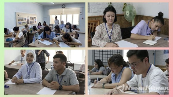 ▲한국어 쓰기 대회 참가 학생들-@뉴스코리아 신현권특파원