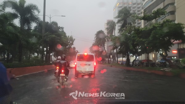 현지시간 오후 4시경 마닐라 배이 주변 @뉴스코리아 최신 특파원