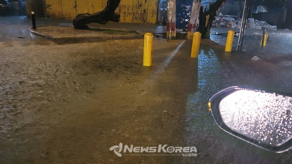 취재차량에서 창밖을 직접 촬영해봤다 @뉴스코리아 최신 특파원