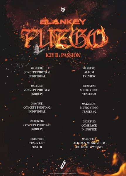 블랭키(BLANK2Y) 신곡 타임테이블 이미지 (사진 : 키스톤엔터테인먼트)
