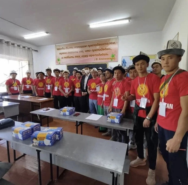 사진: 한국으로 출국 준비중인 키르기스스탄 노동자들