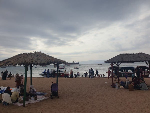 아카바 해변(요르단) @뉴스코리아 임성택 특파원.