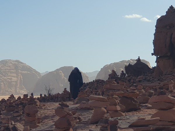 와디럼사막 바위산 @뉴스코리아 임성택 특파원.