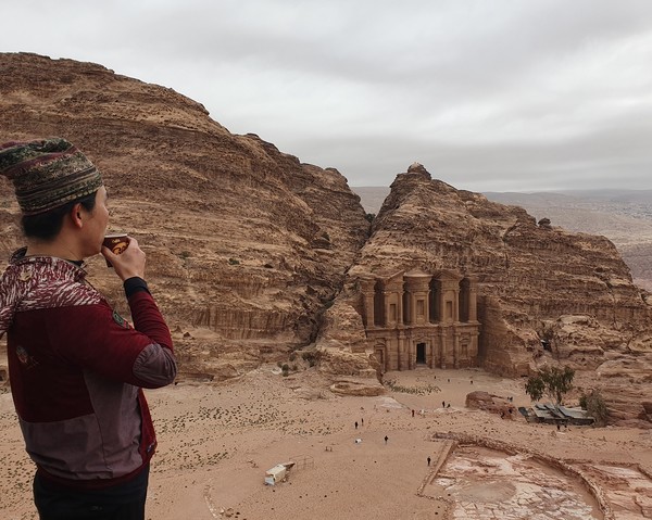 베두윈까페에서 본 페트라 @뉴스코리아 임성택 특파원.