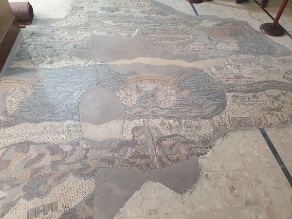 성조지 교회 모자이크 세계지도 @뉴스코리아 임성택 특파원