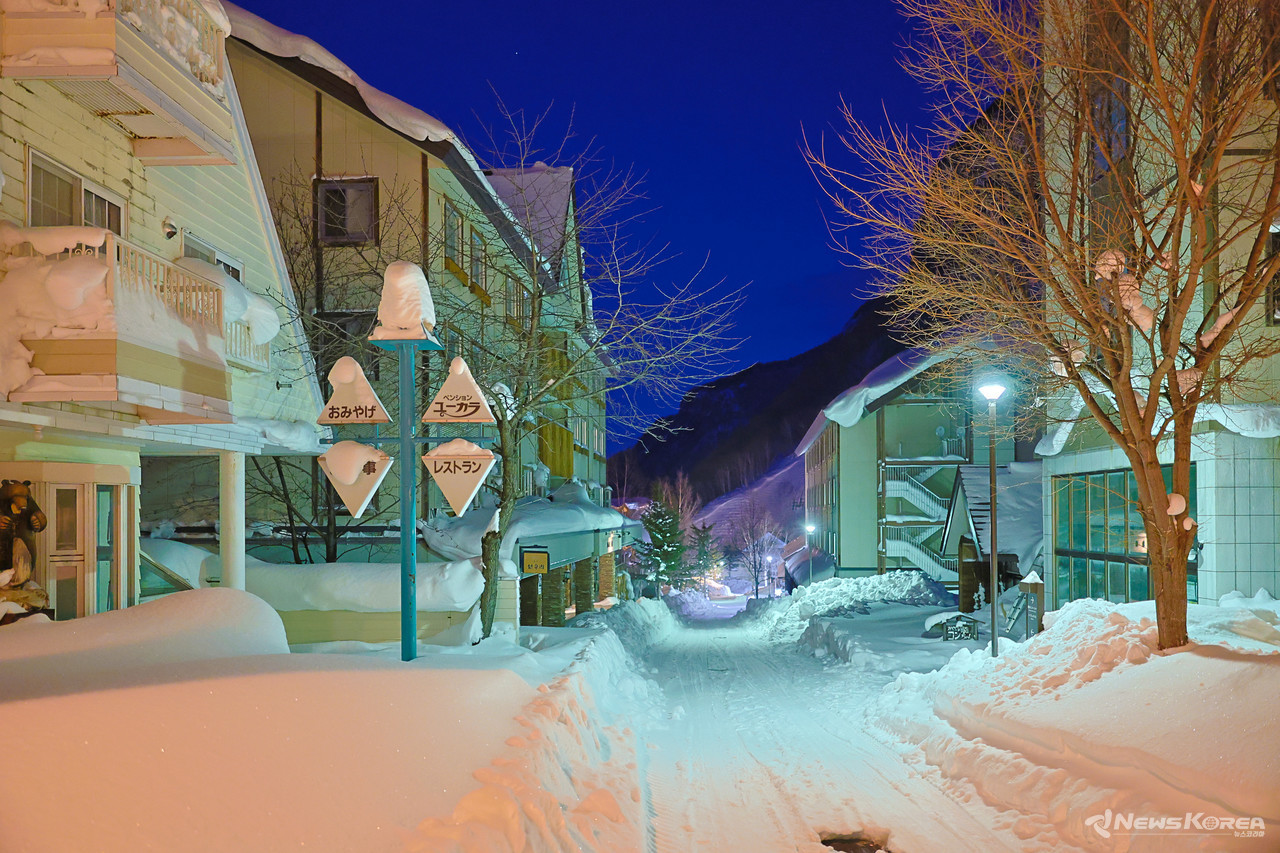 1월 8일, 한적한 소운쿄 온천마을의 모습 @뉴스코리아 최성훈 특파원