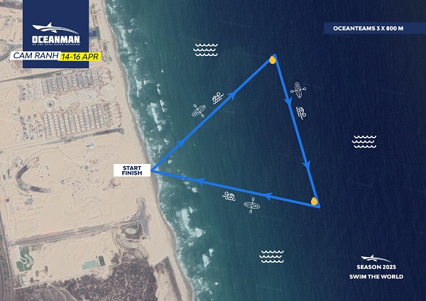 오션맨 캄라인 대회 코스