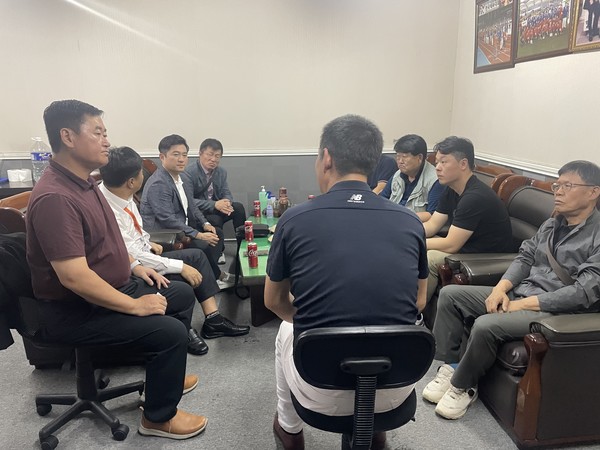 재필리핀 강원도민회(회장 장만석) 관계자들과 조사단 간담회 현장 @뉴스코리아 김희수 기자