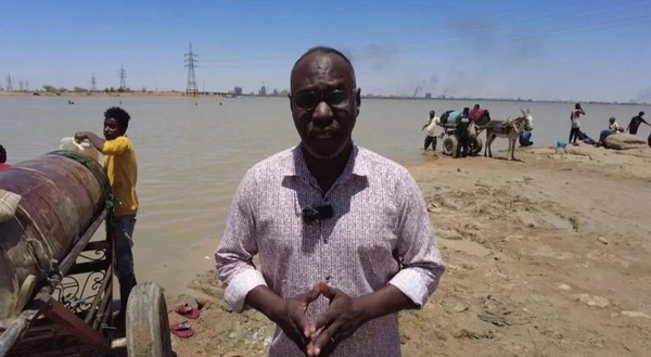 수단 내전을 보도 중인 BBC 기자 "모하메드 오스만" @BBC News 캡쳐