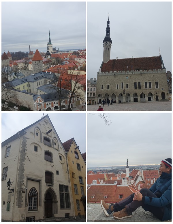 에스토니아 탈린 구시가지(사진 오른쪽은 기자) @뉴스코리아 임성택특파원
