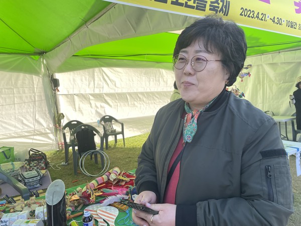 세계민속놀이 체험과 심리 상담을 접목해 선보인 오은영 마음하나 교육상담센터장 @뉴스코리아 김희수 기자