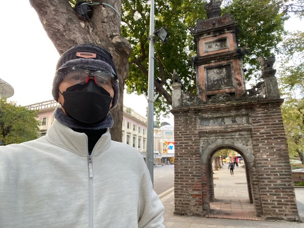 호안끼엠 호수에 있는 오래된 탑 @뉴스코리아 이웅연특파원 