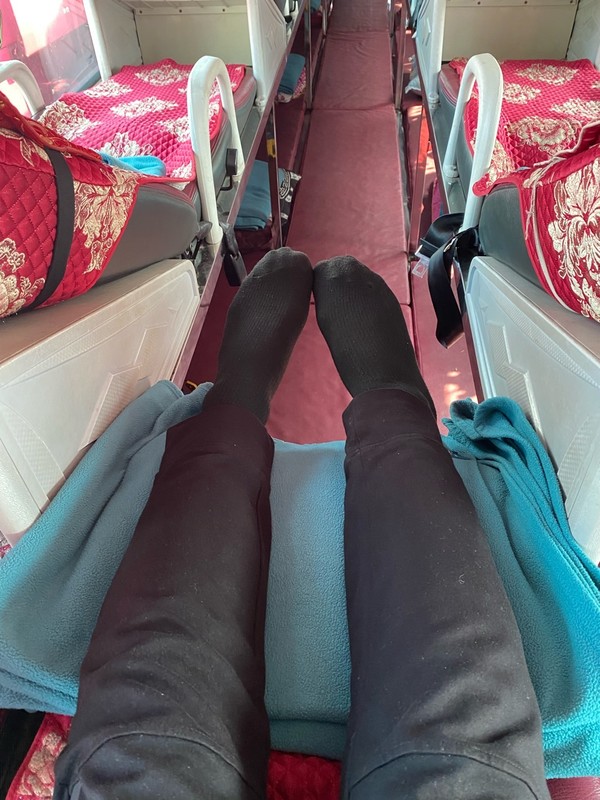 슬리핑버스 가장 뒷자리는 막힌게 없어 편하다. @뉴스코리아 이웅연 특파원 