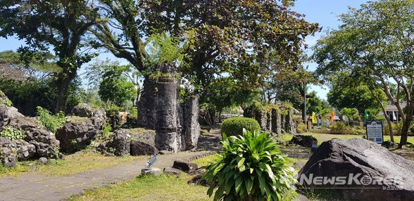 마욘산 유적지 . @뉴스코리아 최신 특파원