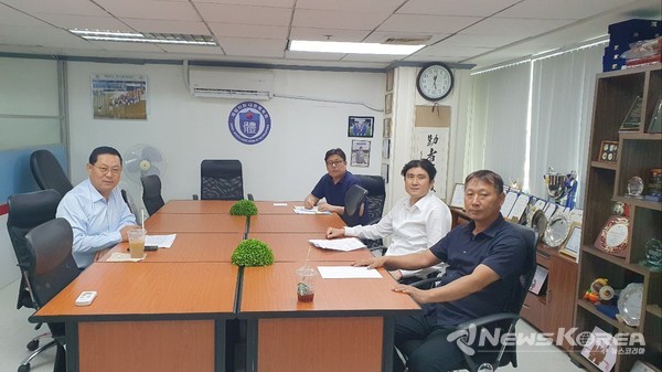 대한체육회 심상보 부장 재필리핀체육회 사무처 방문 @재필리핀체육회 제공