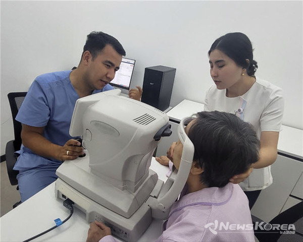 K MEDIWELL에서 한국형 건강검진을 받고 있다. @뉴스코리아 신현권 특파원