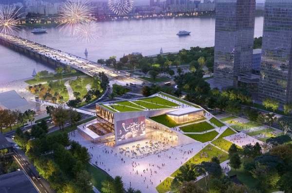 여의도공원에 조성되는 제2세종문화회관 조감도  @서울시