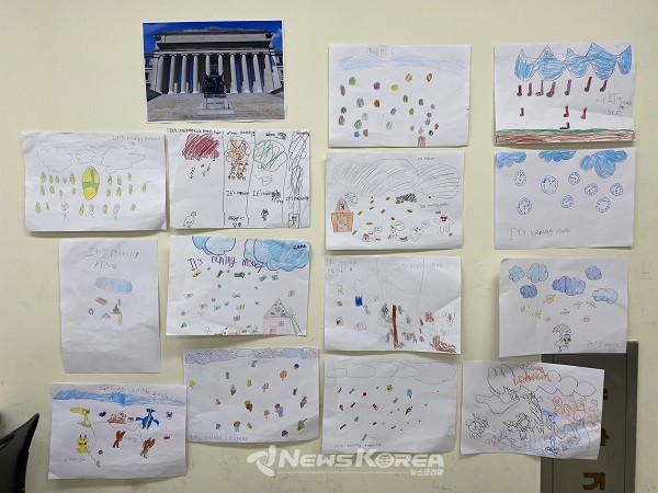 문화교류 수업을 진행중인 2022년도 종로구 영어캠프 @종로구