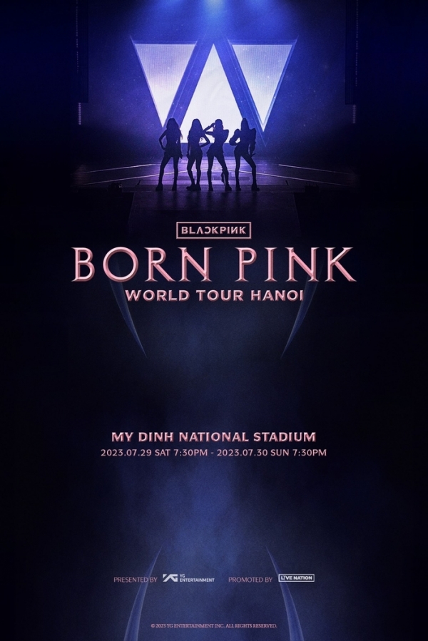BORN PINK:WORLD TOUR HANOI 공식 포스터  @YG엔터테인먼트