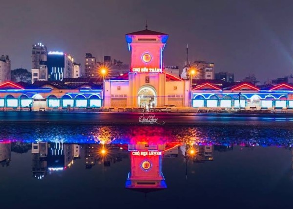 벤탄시장의 야경 @뉴스코리아 이웅연 특파원 