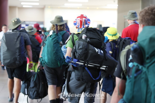 귀국하는 잼버리 대원들 @뉴스코리아