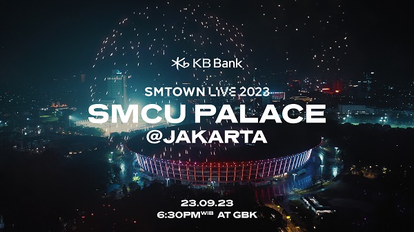 Cartaz 'SMTOWN LIVE 2023'KB Kookmin Bank será realizado em Jacarta, Indonésia, em 23 de setembro, para comemorar o 50º aniversário das relações diplomáticas entre a Coreia e a Indonésia