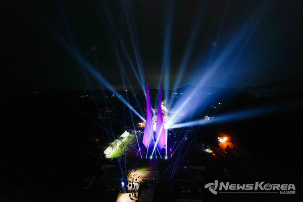 독립기념과 미디어 파사드 @천안시 제공