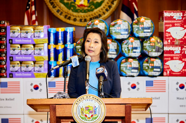 마이카 카네(Micah Kane) 하와이 커뮤니티 파운데이션(Hawaii Community Foundation) 대표는 “한국 정부의 이번 지원은 단일 기부로 최대 기부액이며, 마우이 피해 복구를 위한 장단기 계획 시행에 매우 긴요한 재원이 될 것이다고 전했다@ 외교부 홈페이지