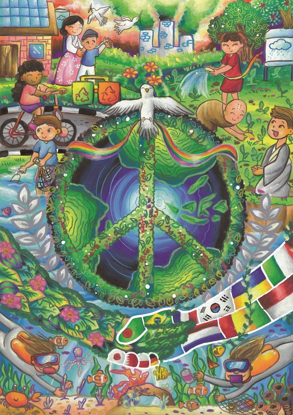 금상 수상작(초등부)_제니퍼 샤론(인도네시아) @ IWPG 제공