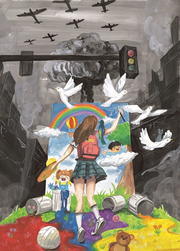 금상 수상작(중등부)_전유정(대한민국 창원구암중2) @ IWPG 제공