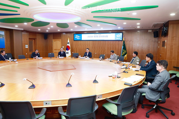 지난 23일 화순장학회 이사회가 열린 모습 @화순군