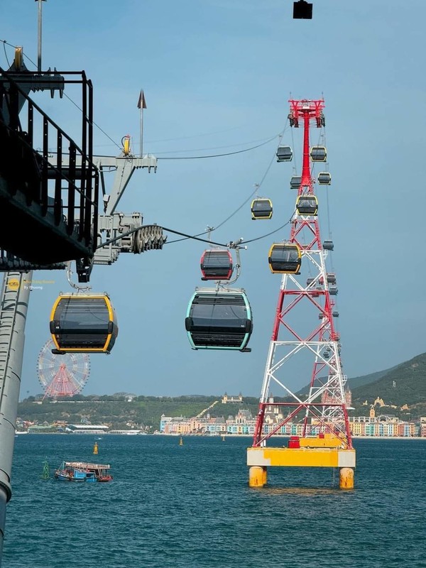 나트랑 빈펄섬으로 이동하는 케이블카 @뉴스코리아 이웅연 특파원 