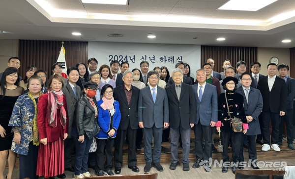 주홍콩총영사관 대강당에서 2024년도 신년하례식이 개최됐다. @뉴스코리아 류잉 통신원