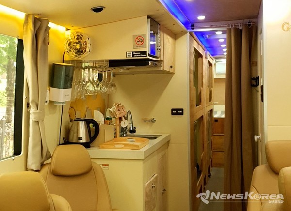 간단한 간식등을 직접 조리할수 있는 주방 @뉴스코리아 백요훈 기자