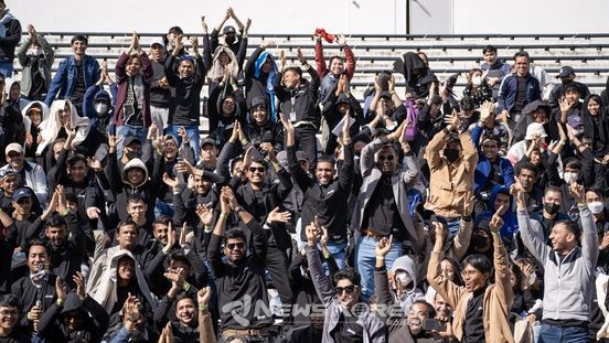 축제에 참여중인 대구외국인근로자지원센터 교육생들    @대구광역시