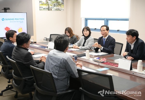 음성군, 인구 유입에 ‘사활’ ㈜성호폴리텍 방문 @음성군