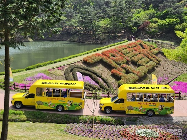 고인돌탐방버스 운행 모습 @화순군