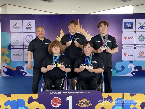 평택시청 장애인역도팀 2024 파타야 세계장애인역도월드컵대회 출전선수 전원 메달 획득 @평택시