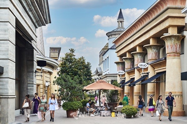 베르디에게서 영감을 받은 피덴자 빌리지 거리 풍경 @뉴스코리아 허승규 기자