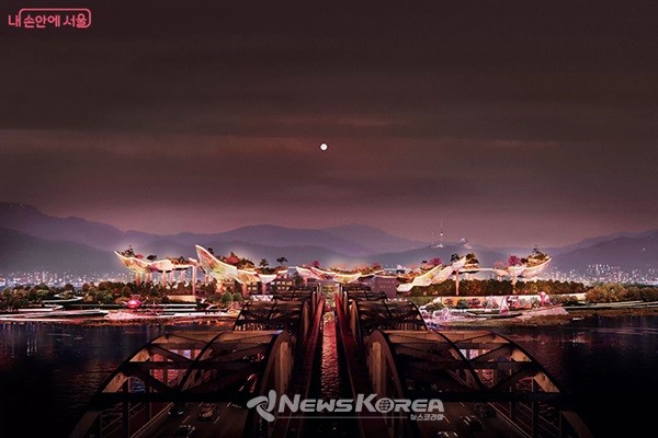 인공과 자연을 융합해 전에 없던 도시 풍경을 연출할 노들 글로벌 예술섬     @서울시