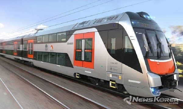 올해 9월부터 시드니-뉴카슬 사이를 운행하게 될 현대로템의 신형 전동차. @STF