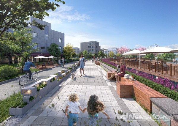 천호지 야간경관 개선 및 공간 특성화 사업 세부 조감도 @천안시