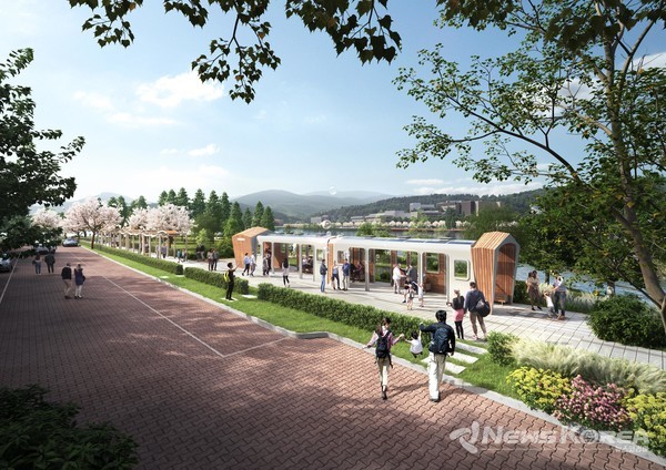 천호지 야간경관 개선 및 공간 특성화 사업 세부 조감도 @천안시