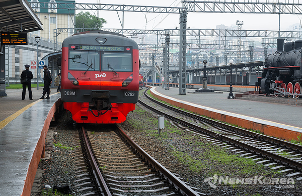 9,288Km 시베리아 횡단열차의 종착지이자 시발점으로 영화 태풍의 촬영 장소이기도 한 블라디보스톡역, @뉴스코리아 최신 특파원