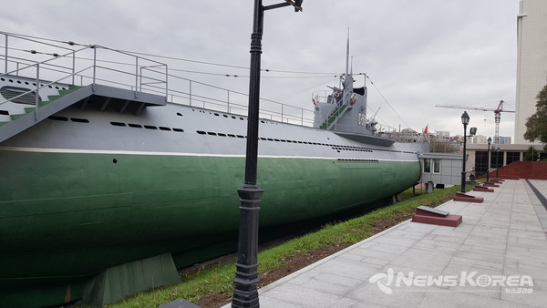 세계2차대전 당시 사용되었던 S-56 태평양 함대 잠수함 외부 @뉴스코리아 최신 특파원