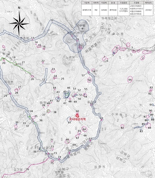 유적 위치도 @고양시